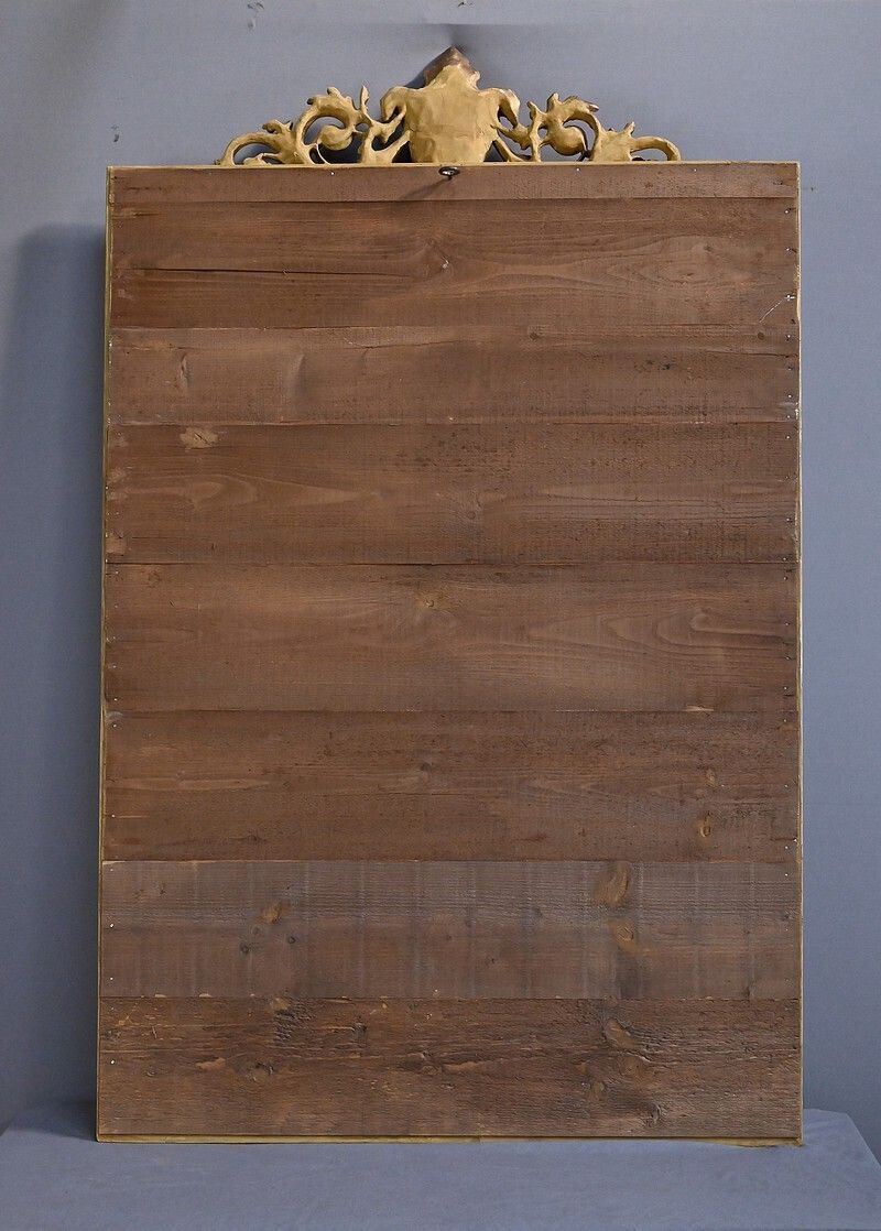 photo buy Important Louis XVI Style Mirror With Parclosed Panels – Late 19th Century