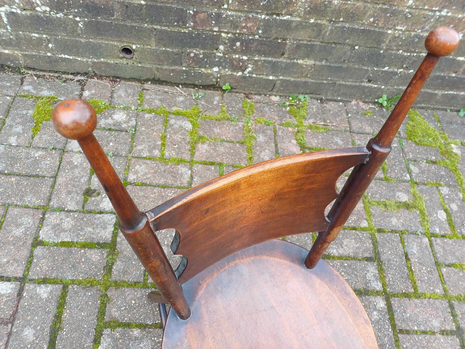 Antique Mahogany Childs Chair Arts And Crafts Occasional Chair Rustic Folk Furniture Early 20th Century. photo vintage