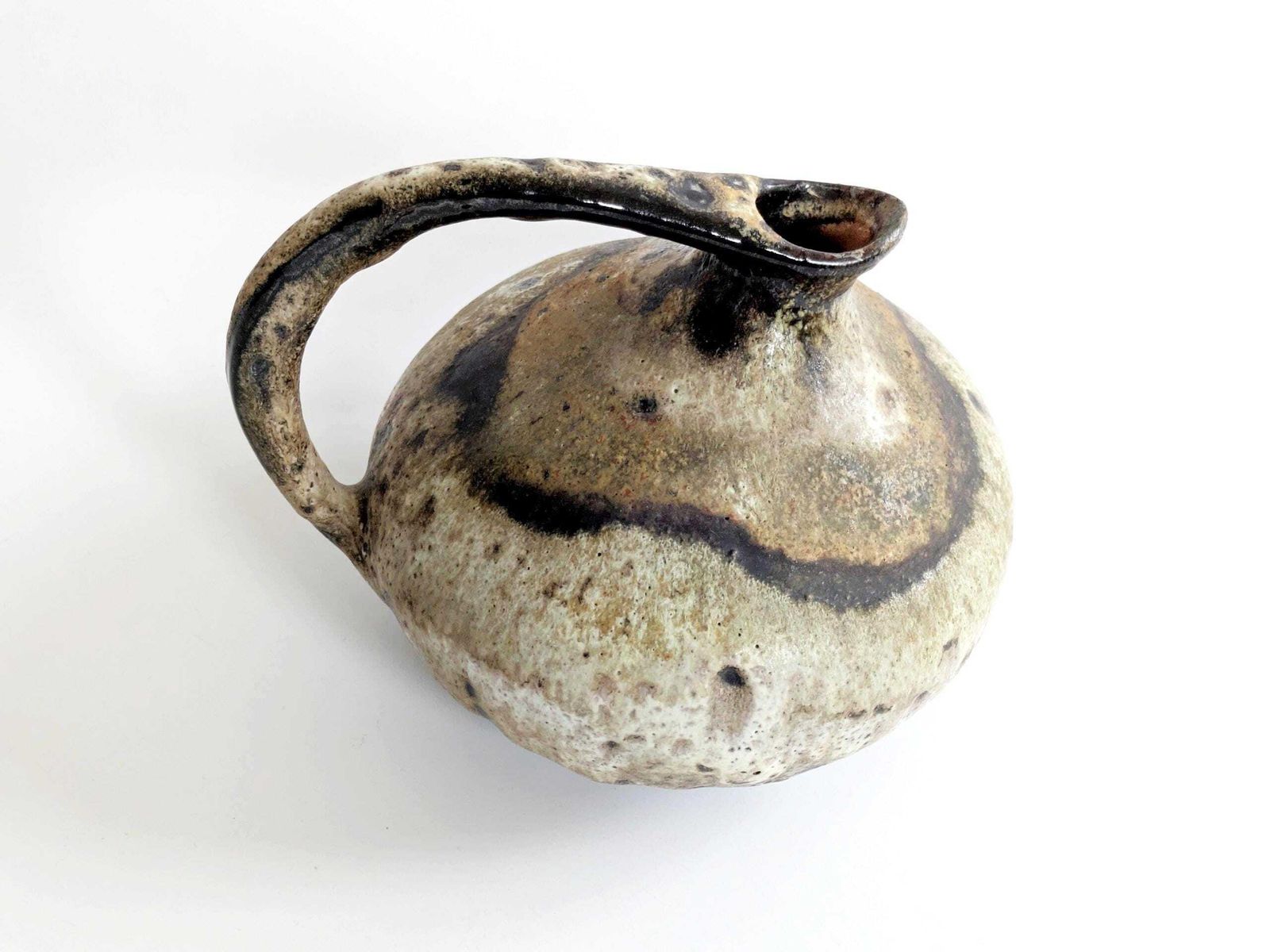 Ruscha Keramik 313 Vase Fat Lava, 1960s German Pottery, Kurt Tschörner Design photo 141.0