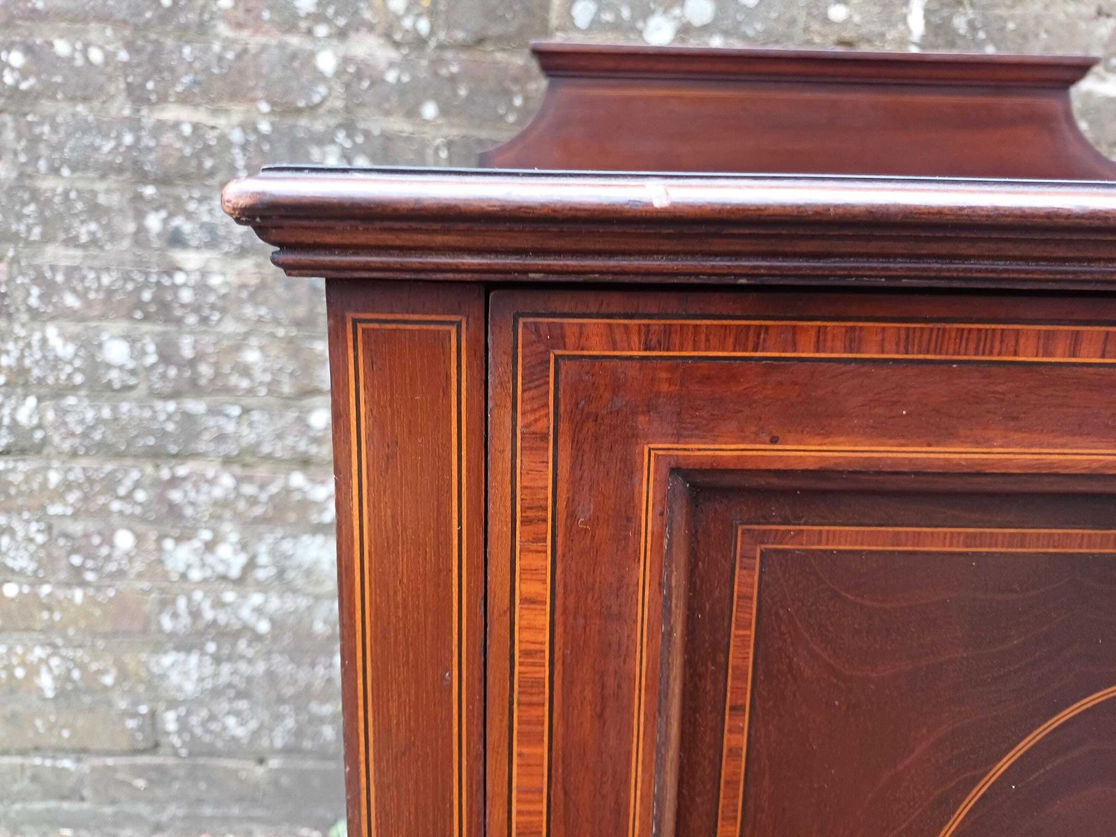 High Quality Antique Edwardian Inlaid Mahogany Bedside Or Side Cabinet Cupboard Inlaid. photo buy