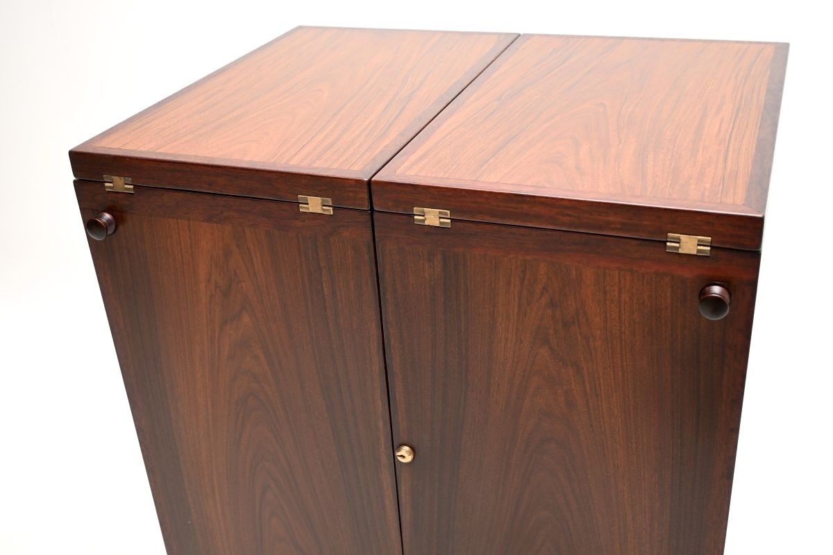 photo vinterior Danish Vintage Rosewood Captains Bar By Reno Wahl Iversen For Dyrlund