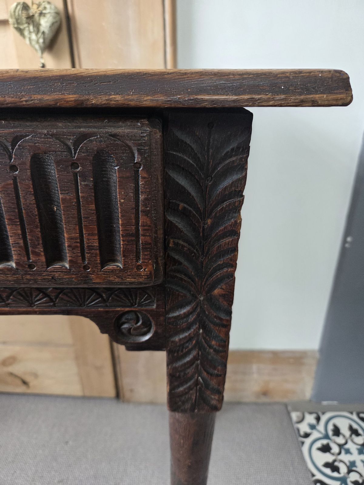 Georgian Oak Side Table, 18th Century And Earlier photo 135.0