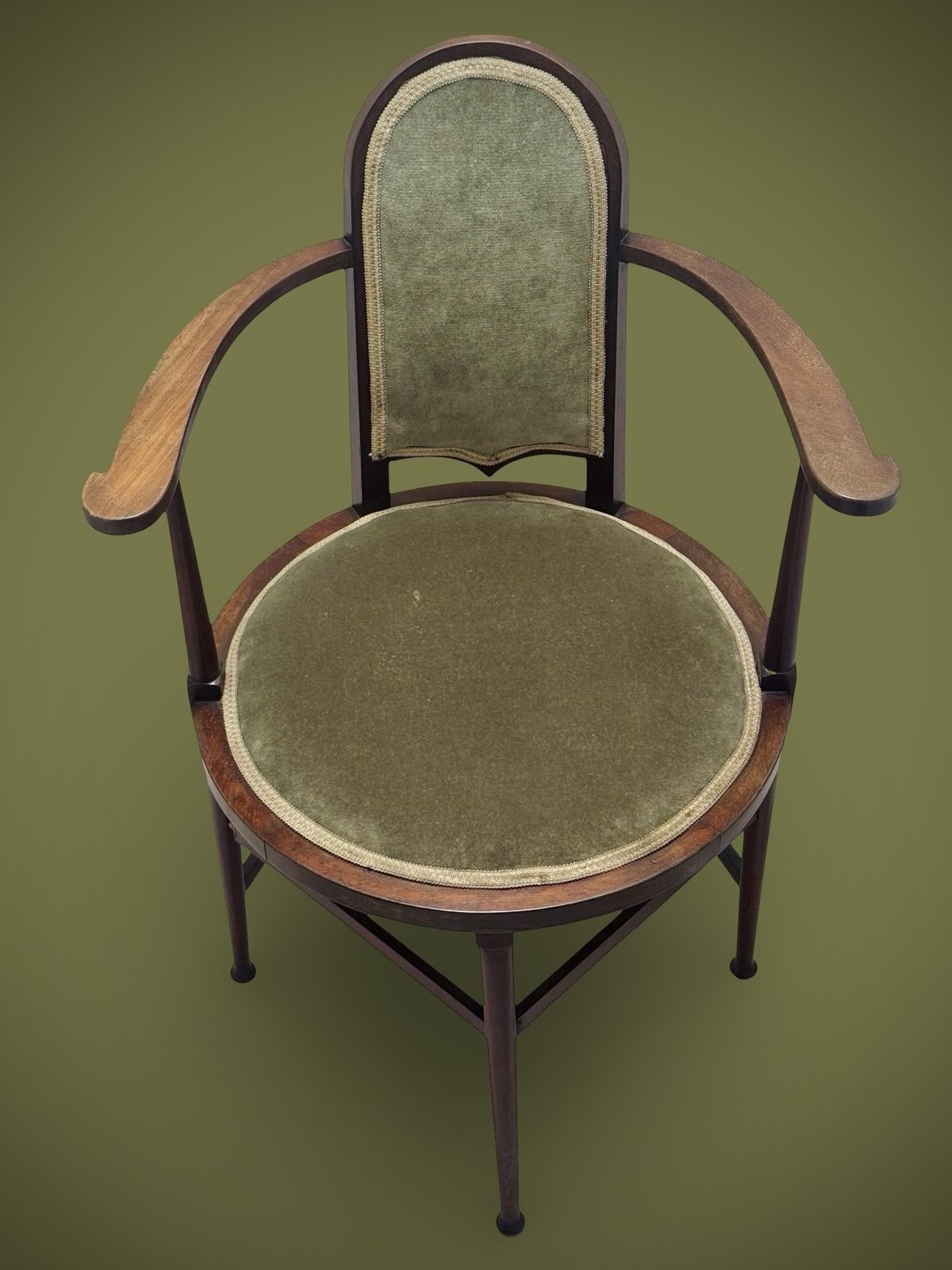 Antique Js Henry Arts&Crafts Five Legged Armchair photo furniture