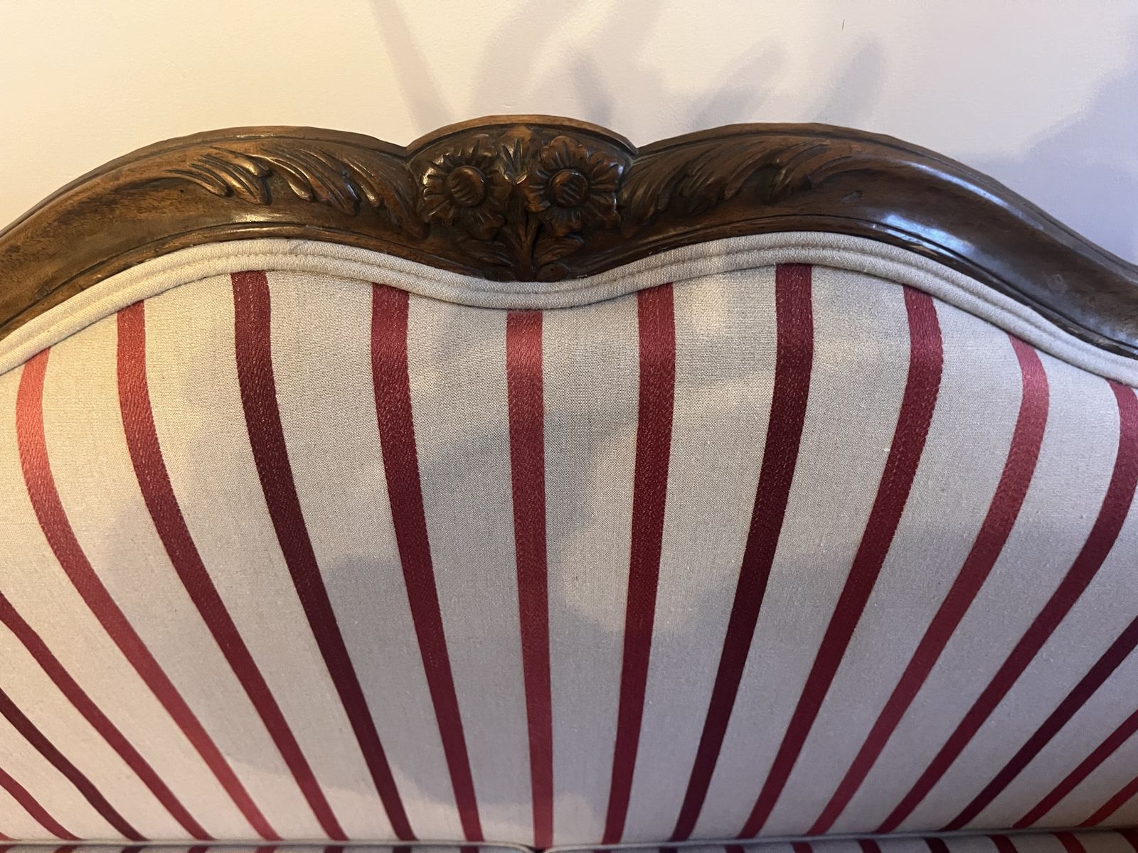 French Style Carved Wood Sofa / Canapé photo 850.0