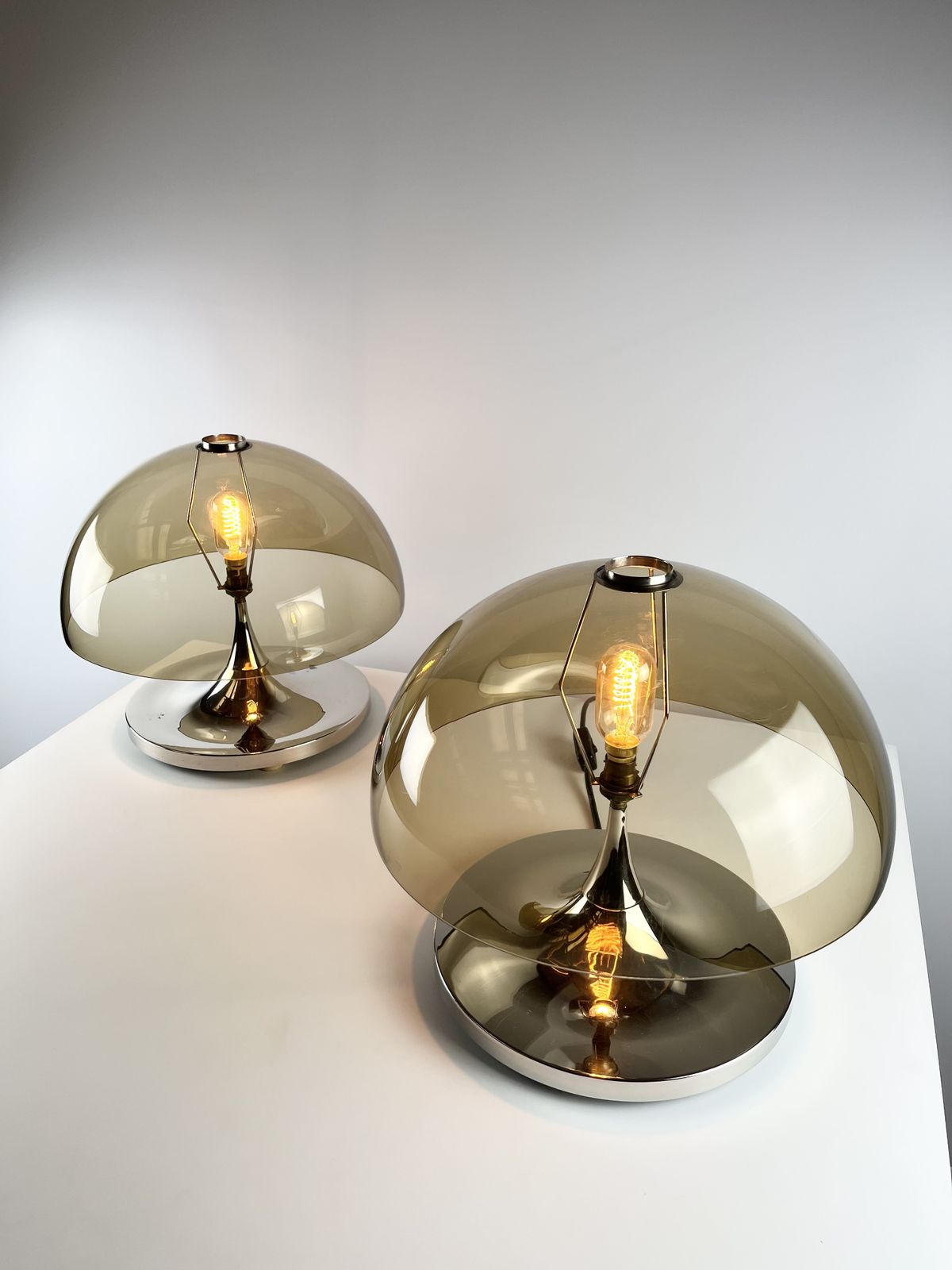 Rare Pair Of Durlston Designs Space Age Lamps, British 1960s – 70s photo 640.0