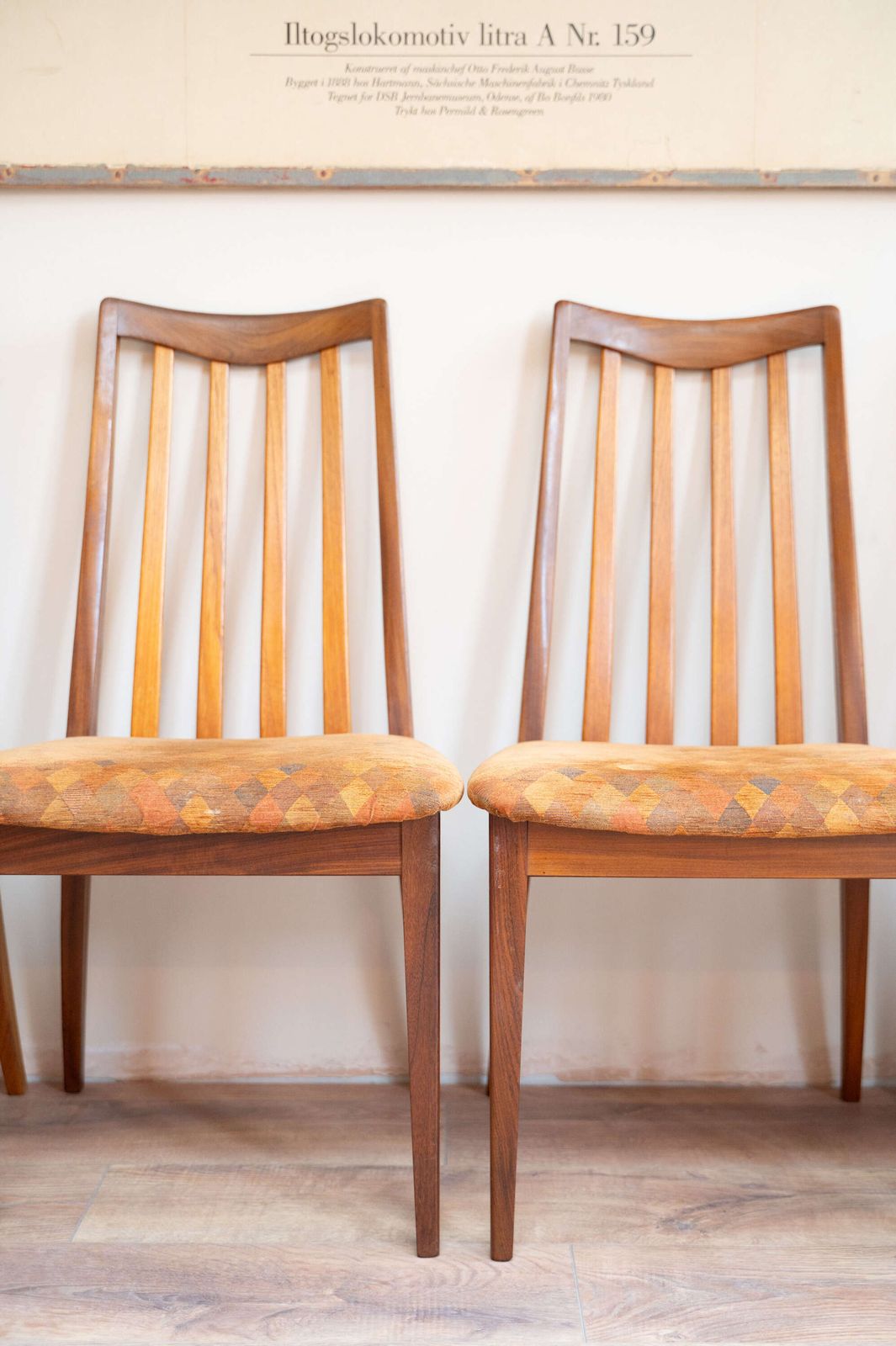 Set Of 4 G Plan Teak High Back Dining Chairs photo for sale