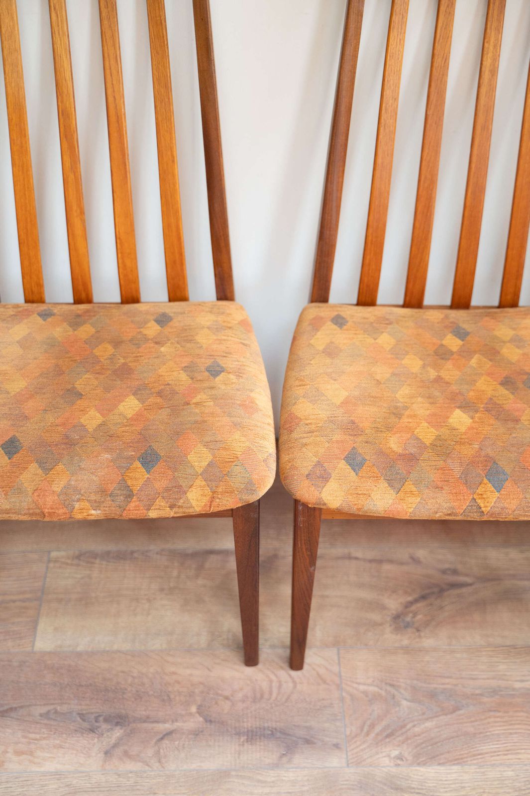 Set Of 4 G Plan Teak High Back Dining Chairs photo Furniture