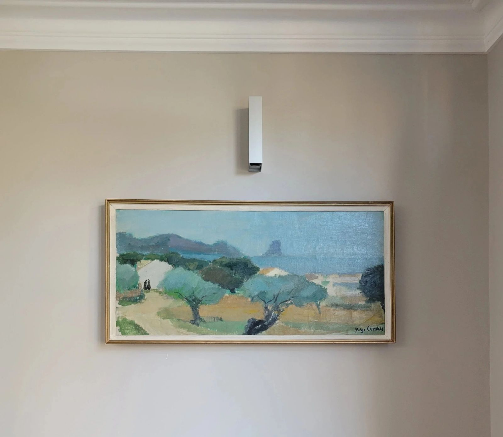 Olive Grove Horizon  Large Original Mid Century Landscape photo furniture