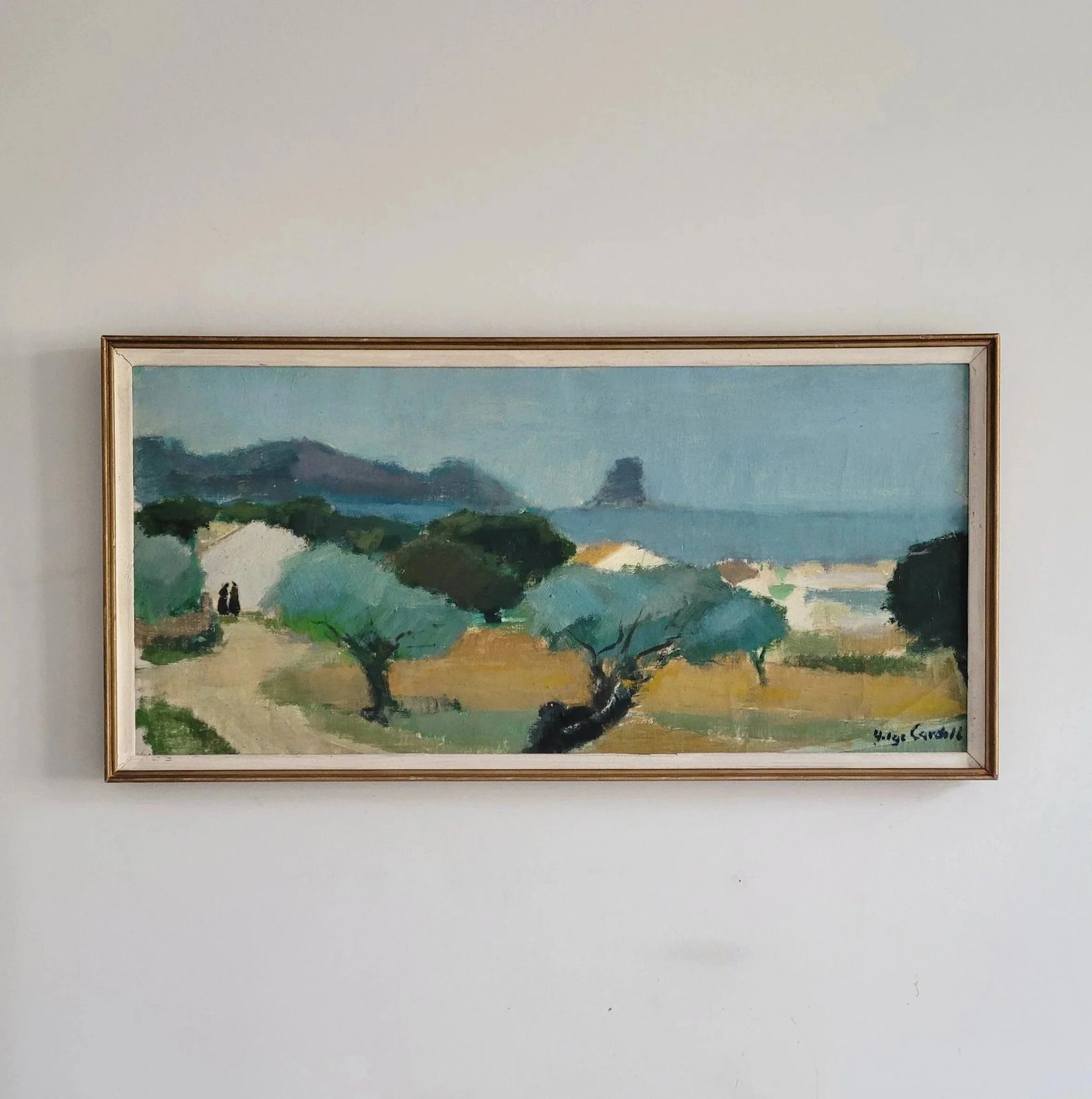 Olive Grove Horizon  Large Original Mid Century Landscape photo buy