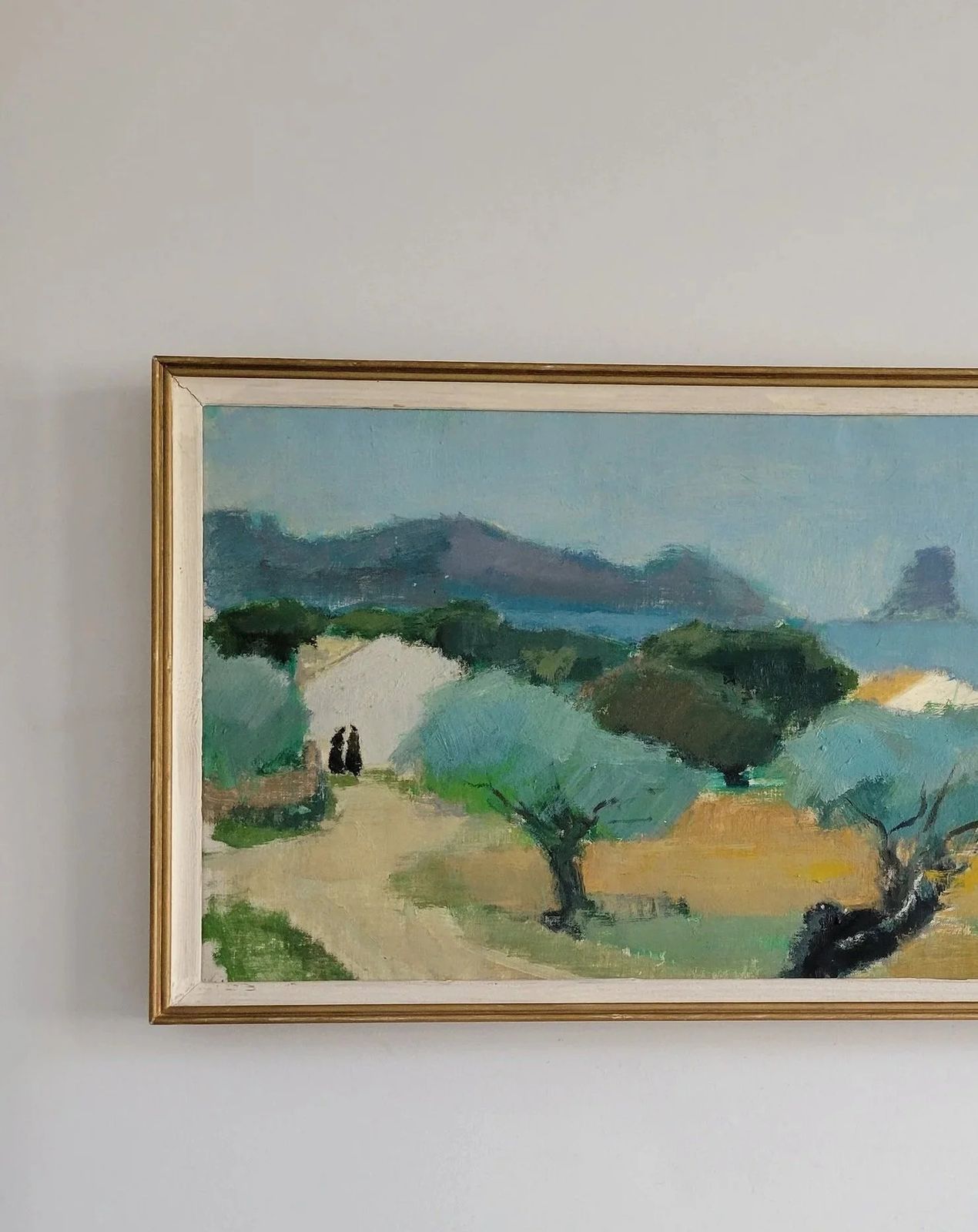 photo buy Olive Grove Horizon  Large Original Mid Century Landscape