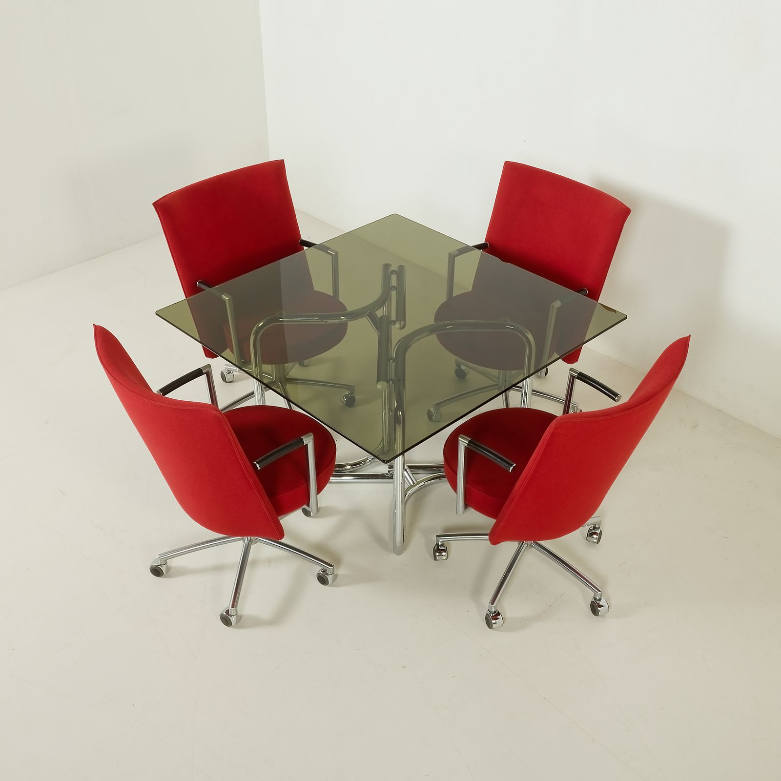 Erik Jørgensen “Partner” Chair By J. Foersom & P. Hiort Lorenzen, Set Of 4, Denmark, 1970s
