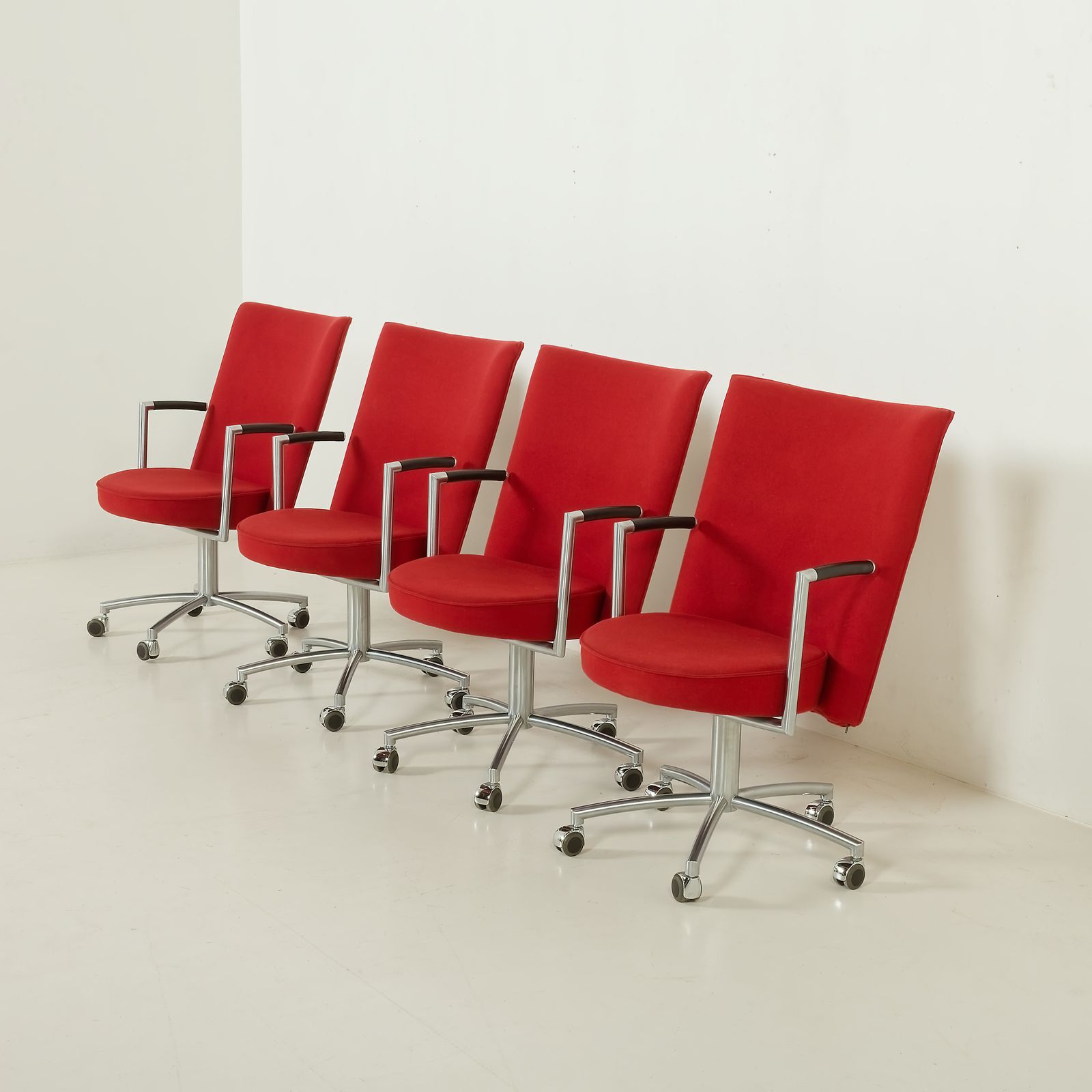 Erik Jørgensen “Partner” Chair By J. Foersom & P. Hiort Lorenzen, Set Of 4, Denmark, 1970s photo 1808.0