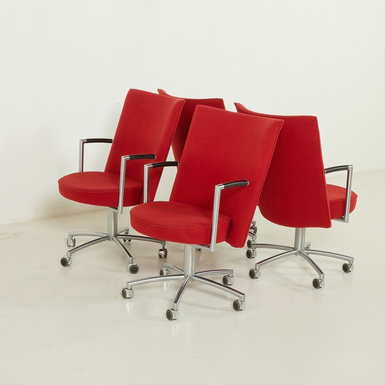 Erik Jørgensen “Partner” Chair By J. Foersom & P. Hiort Lorenzen, Set Of 4, Denmark, 1970s photo buy