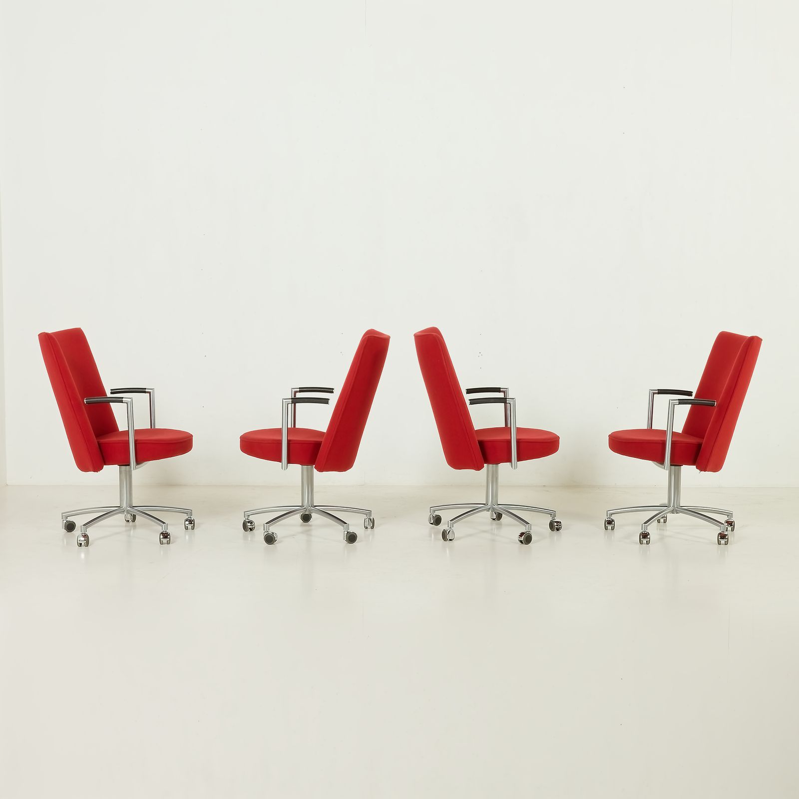 photo furniture Erik Jørgensen “Partner” Chair By J. Foersom & P. Hiort Lorenzen, Set Of 4, Denmark, 1970s