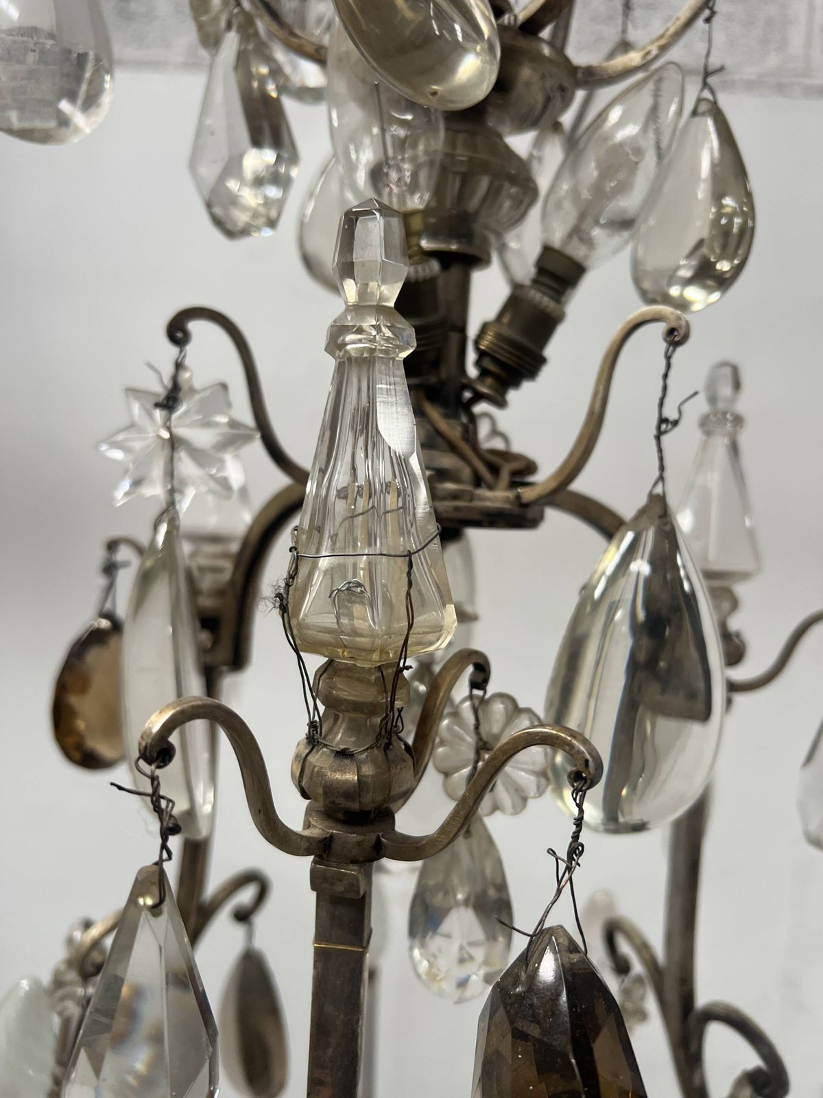 Lustrous Cage Chandelier In Louis XV Style From The Late 19th Century. photo vintage