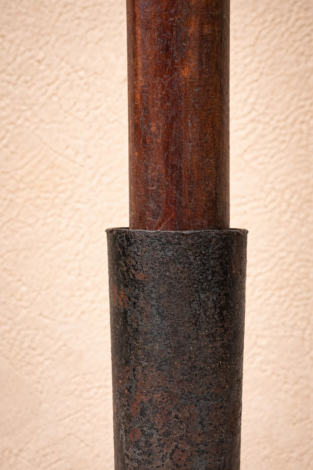 19th Century Hand Forged Iron Coal Shovel – Sculptural Primitive With Later Hand photo 195.0