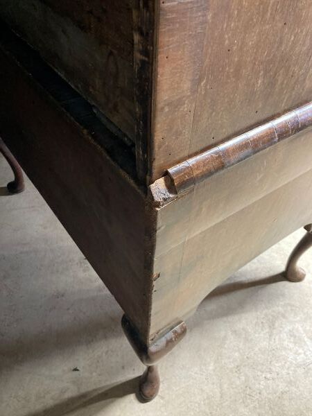490.0 A Fine Country House Geogian Walnut Chest On Stand photo