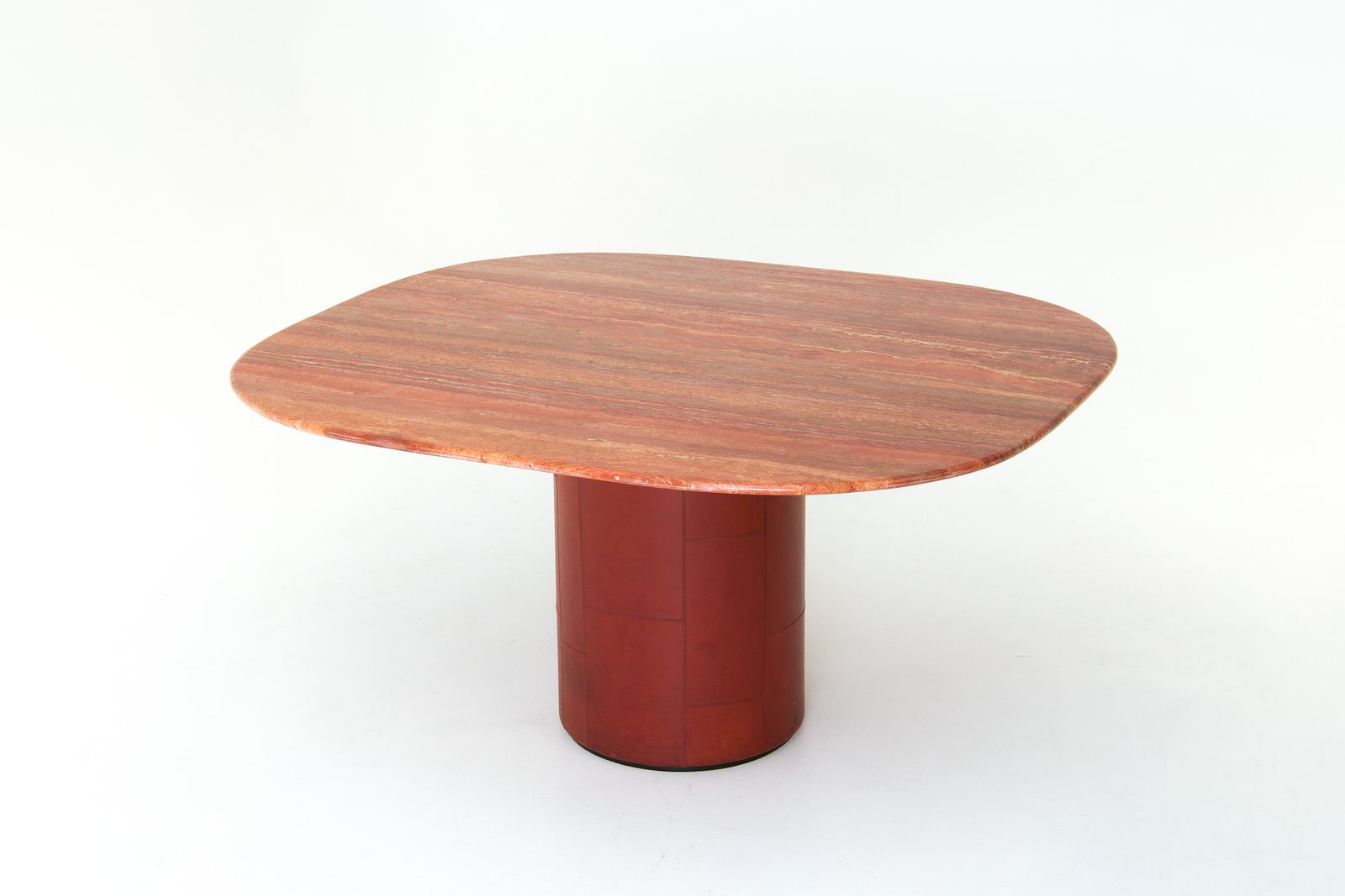 Dining Table ‘Tobia’ In Red Traverine   Afra And Tobia Scarpa
