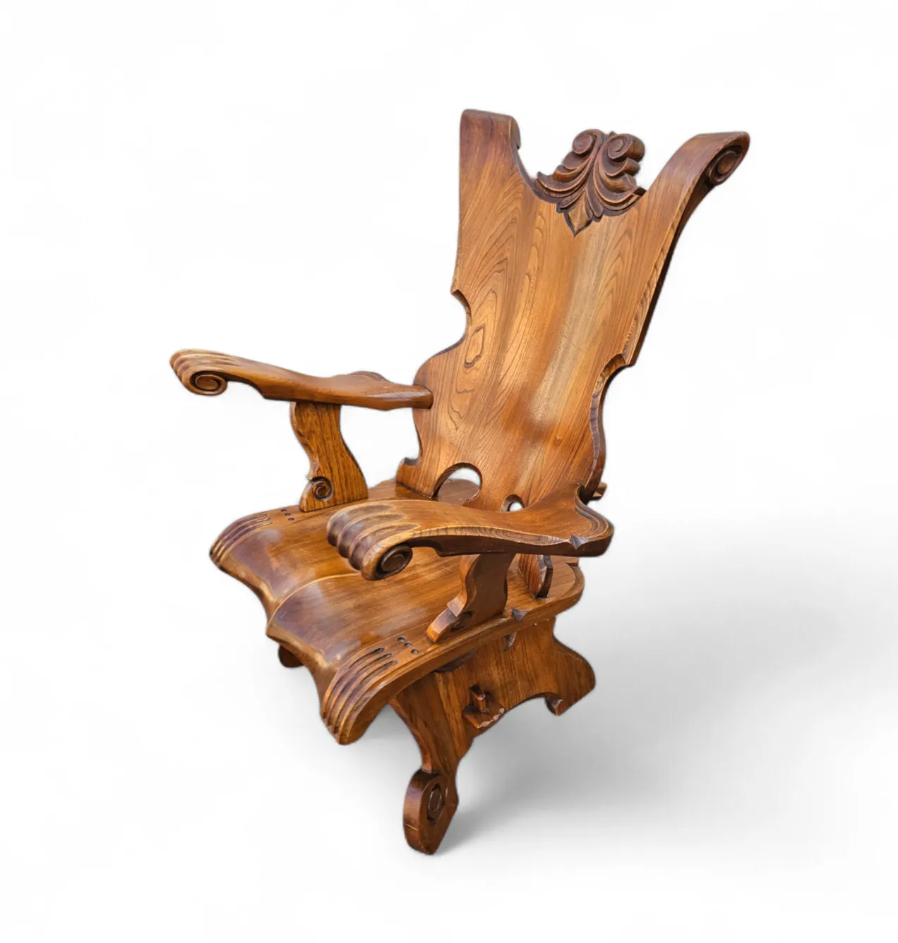 Oirschot Oak Chair / Heer Stoel / Gentleman Chair / Claw Chair / 1960s