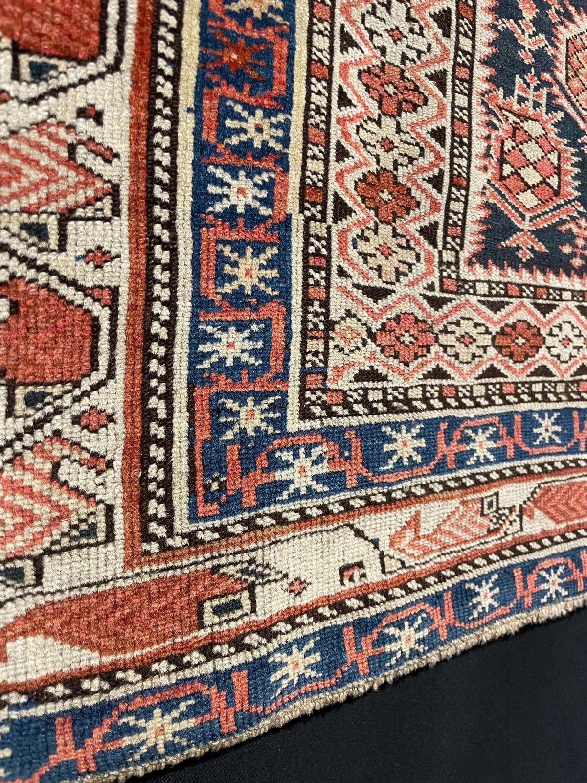 Antique Caucasian Marasali Prayer Rug photo vintage