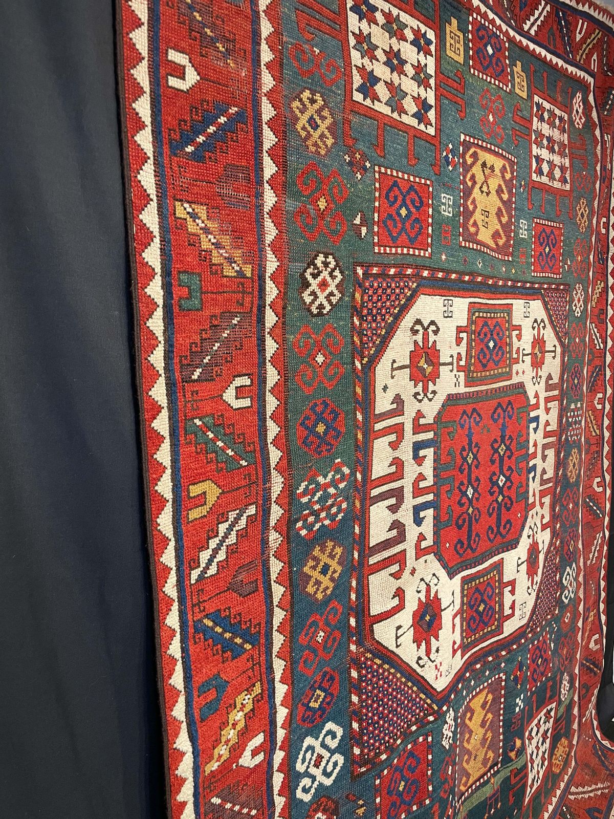 Textiles Antique Caucasian Karachov, 1800s photo