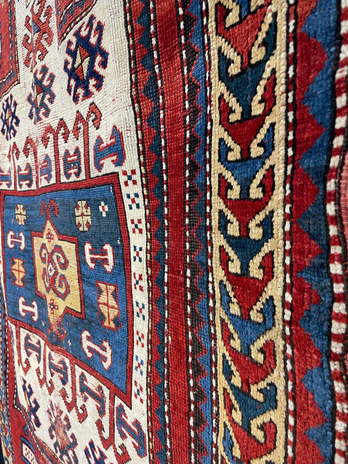 Antique Caucasian Karachov Prayer Rug photo vintage