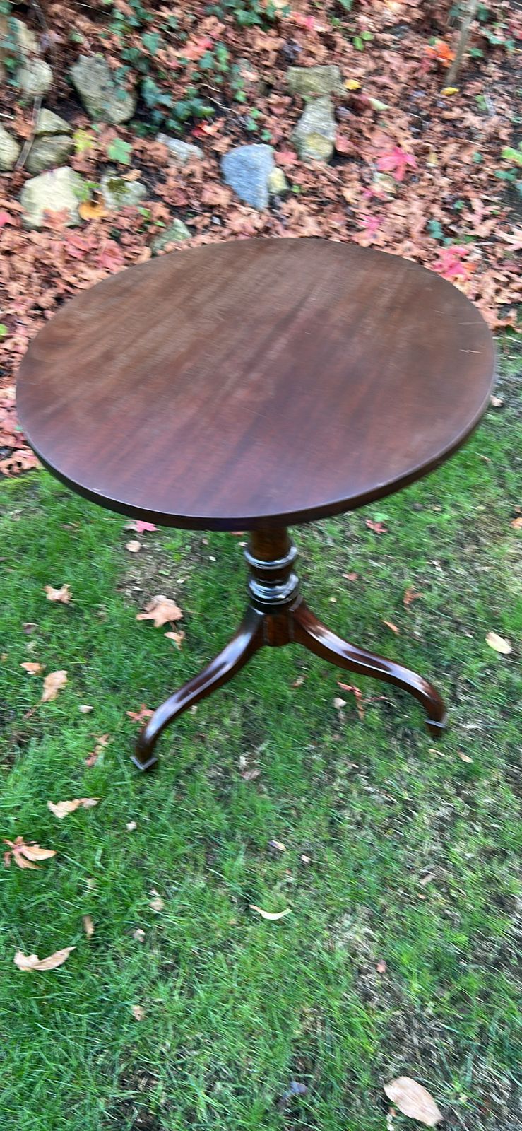 A Tripod, Wine Or Occasional Georgian Style Oak Circular Table photo furniture