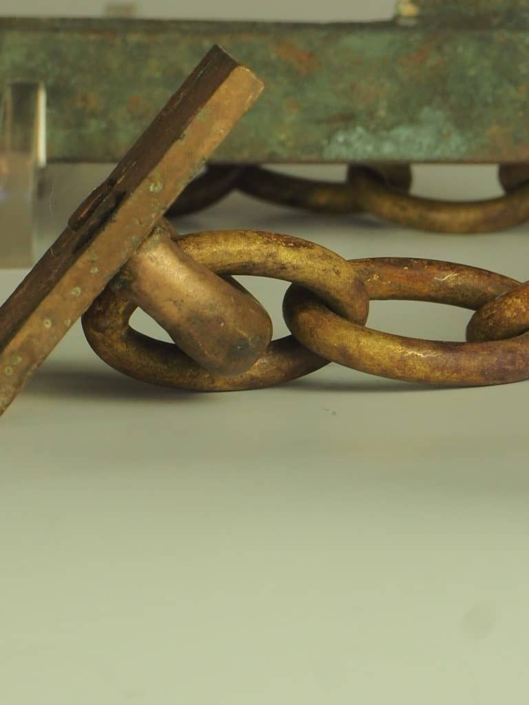 photo for sale Large Victorian Brass Night Chain