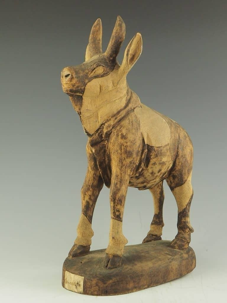 Belcanto Folk Art Sculpture Of A Goat photo Art