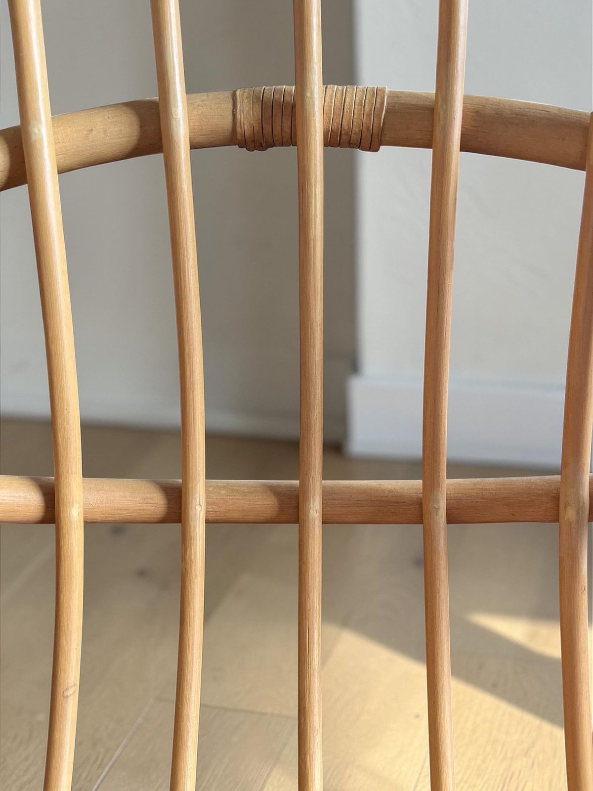 1970s Bentwood & Rattan Swivel Lounge Chair photo Furniture