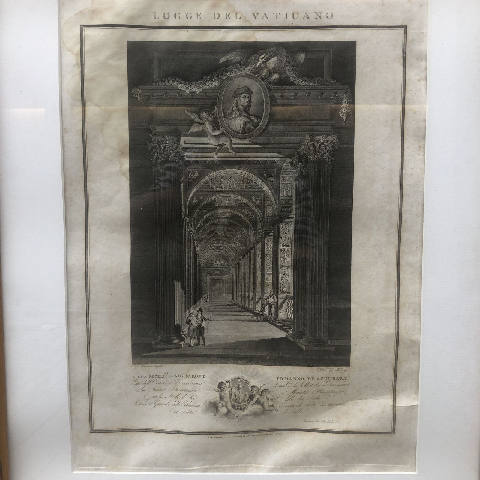 Logge Del Vaticano, 1802 Selection Of Prints From Volume Of 13 photo vintage