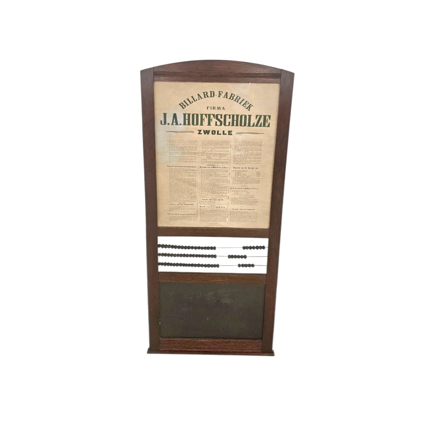 Wall Billiards Scoreboard By J.A. Hoffscholze / Zwolle / Billard Fabriek / 1960s. photo 963.0