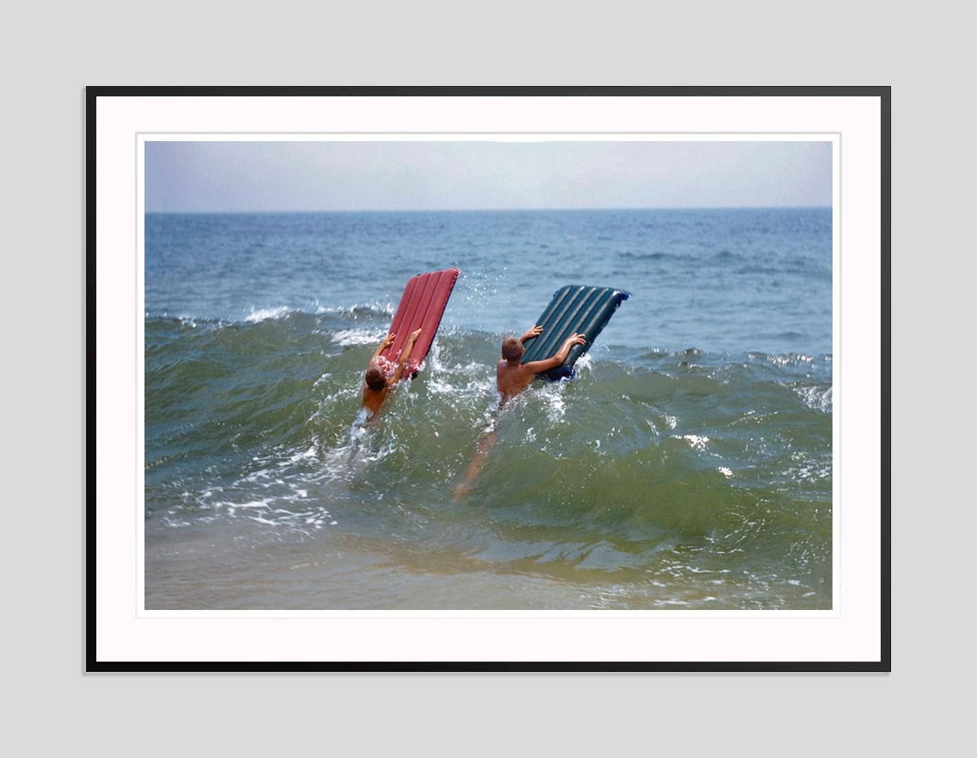 Toni Frissell 'Hamptons Lilos' 1956 Archival Pigment Print Framed In Black