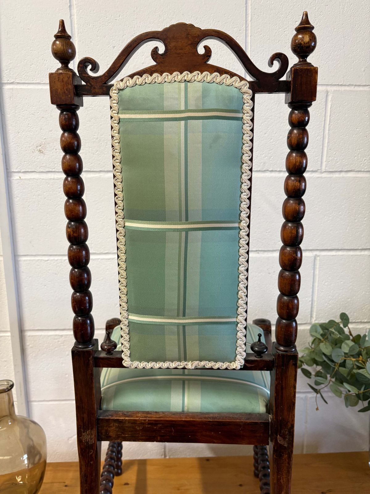 photo for sale Stunning Victorian Faux Rosewood Bobbin Turned Chair Beautiful Solid Piece
