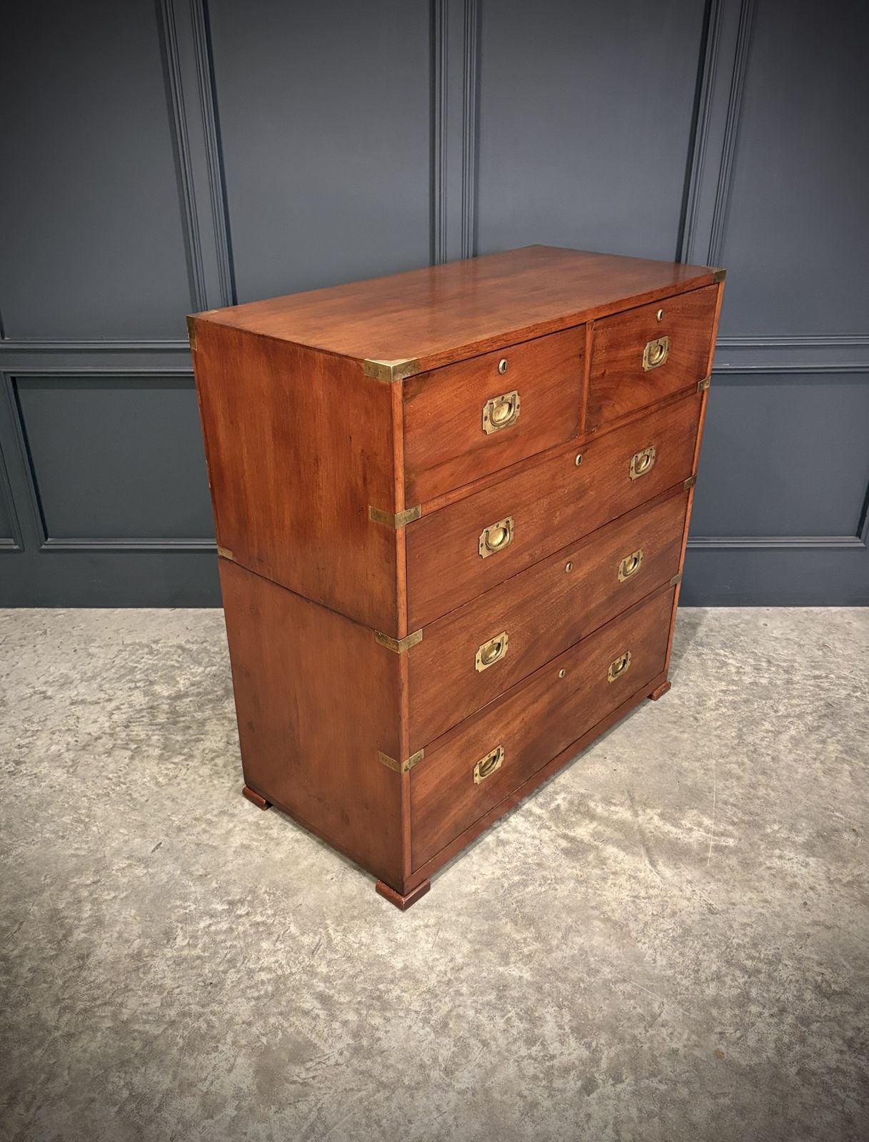 Mahogany Military Campaign Chest By Ross & Co. photo furniture