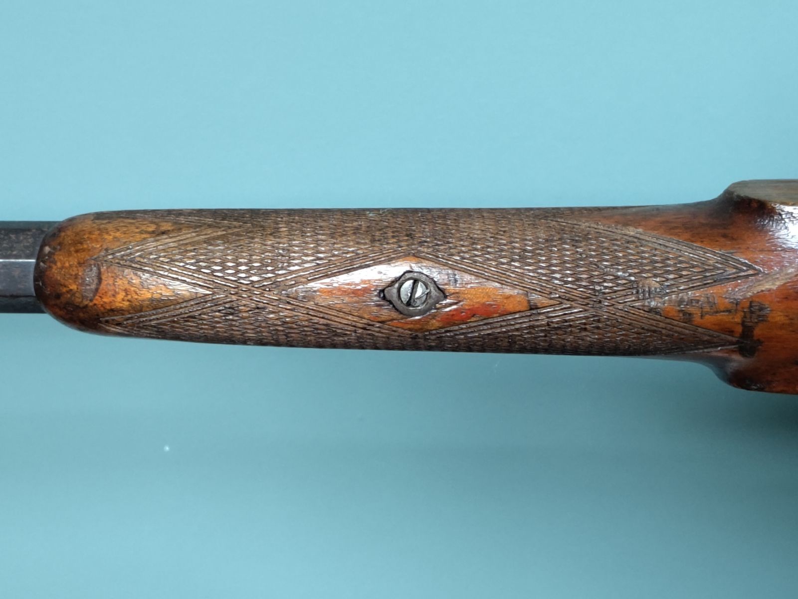 photo furniture Finely Crafted Belgian Decorative Lodge Rifle, Engraved & Carved (C. 1893–1930)