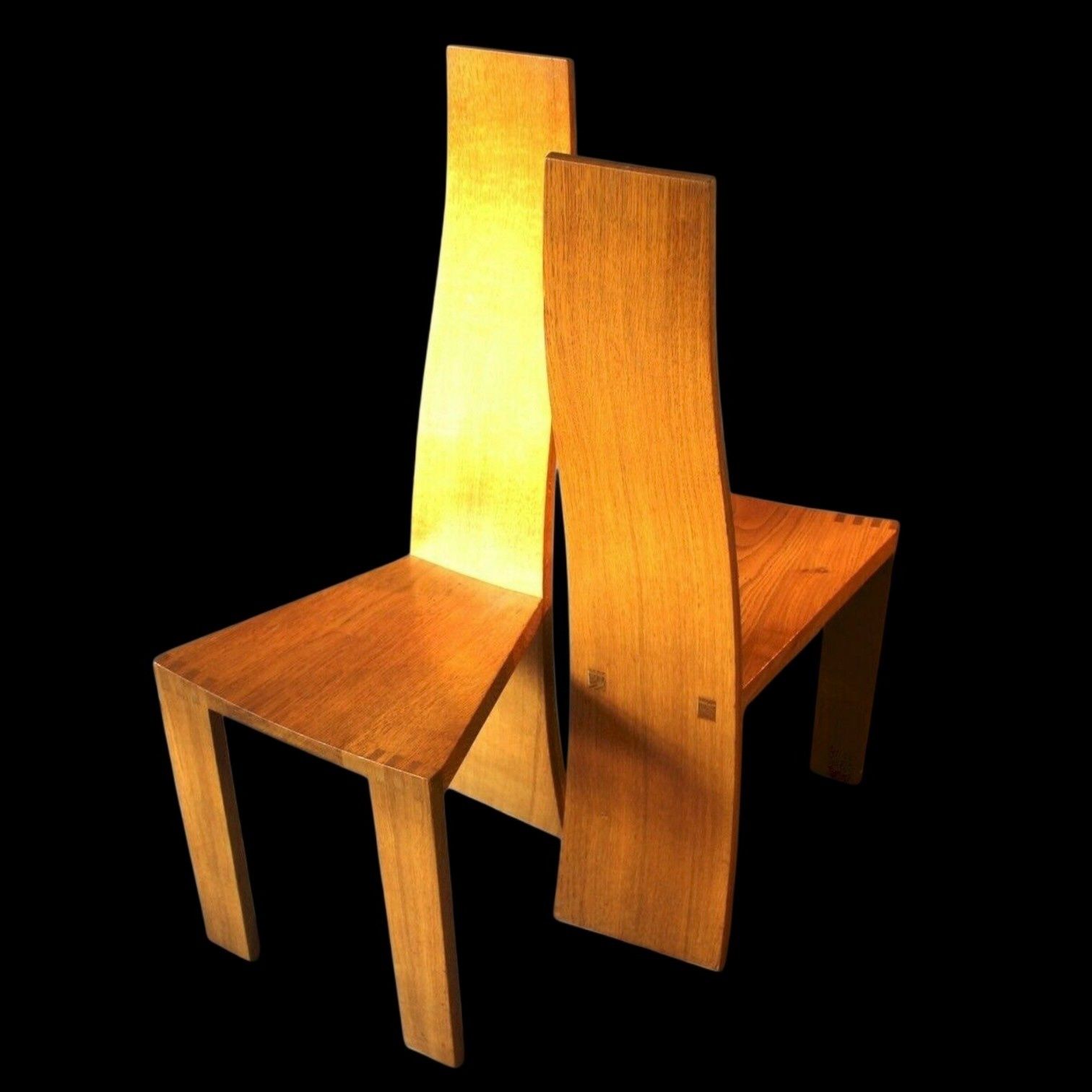 Pearl Dot Set Of Six Oak Dining Chairs By Robert Williams (B.1942) photo vinterior