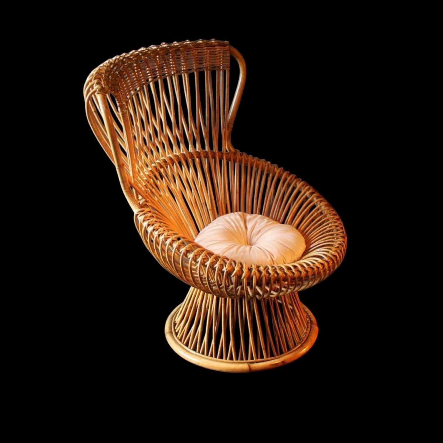 Franco Albini Wicker Armchair photo Furniture