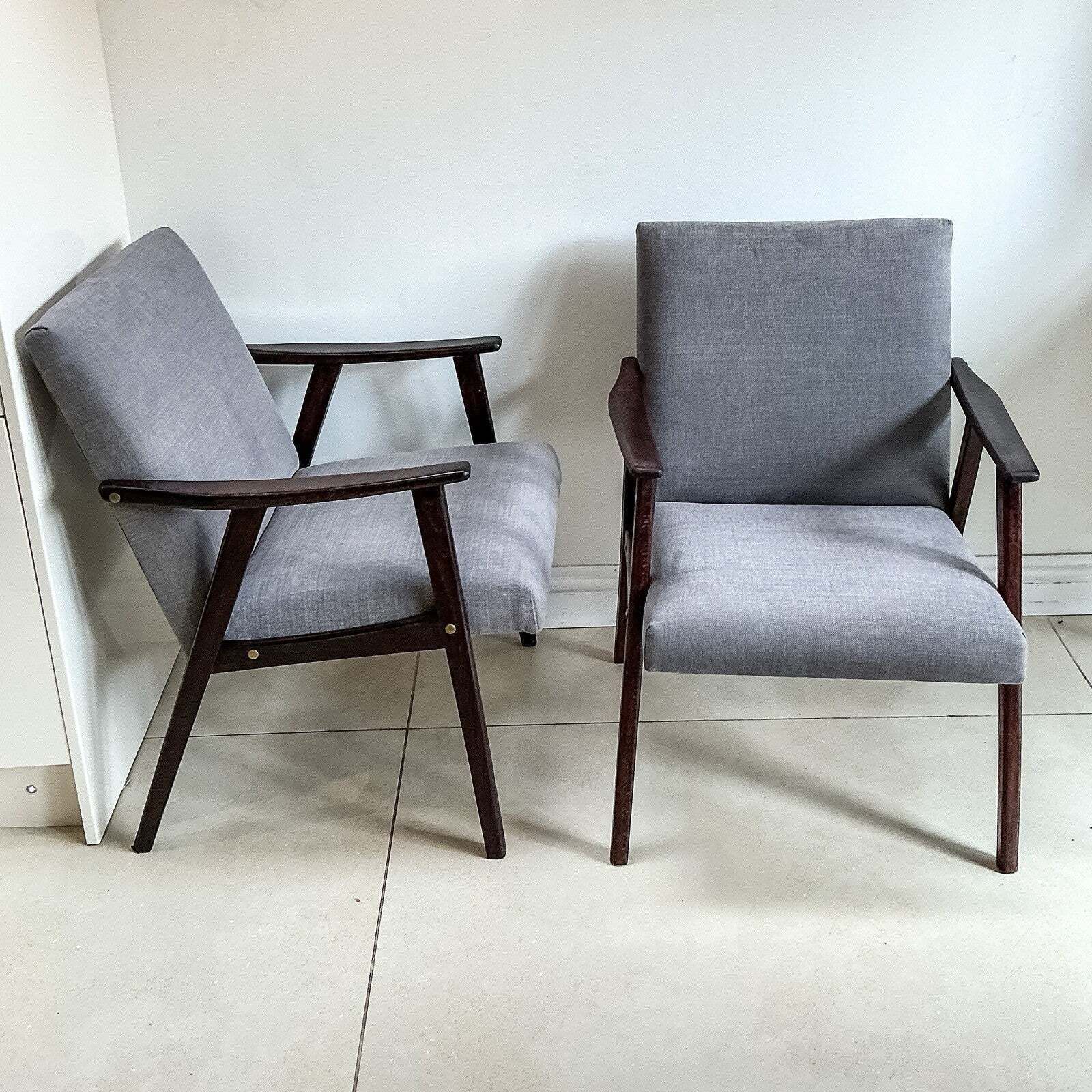 Pair Of Danish Rosewood Armchair Cocktail Chairs 1950s Mid Century Design