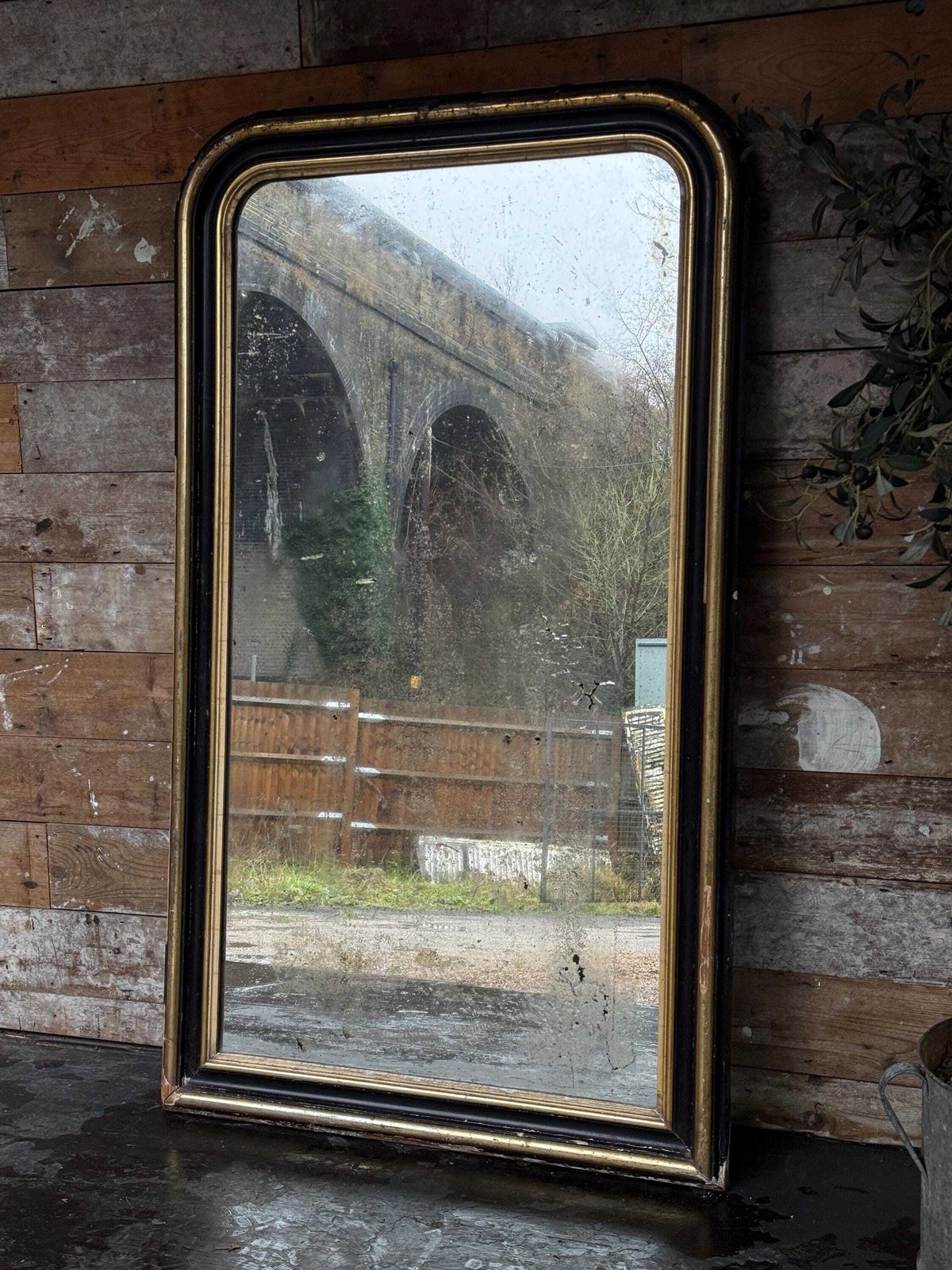 Fabulously Foxed French Louis Philippe Mirror. photo Home Decor