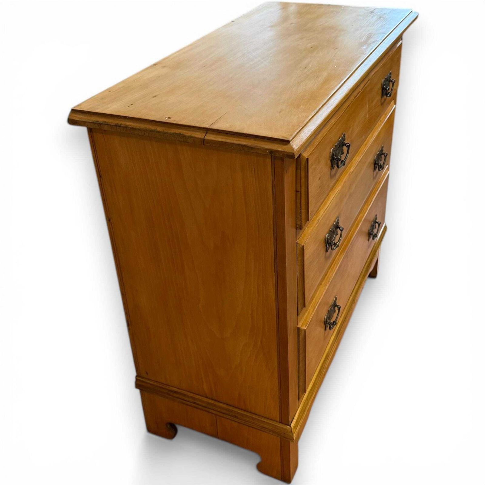 Antique Victorian Pine Chest Of Drawers Stripped Pine Bedroom Storage photo vinterior