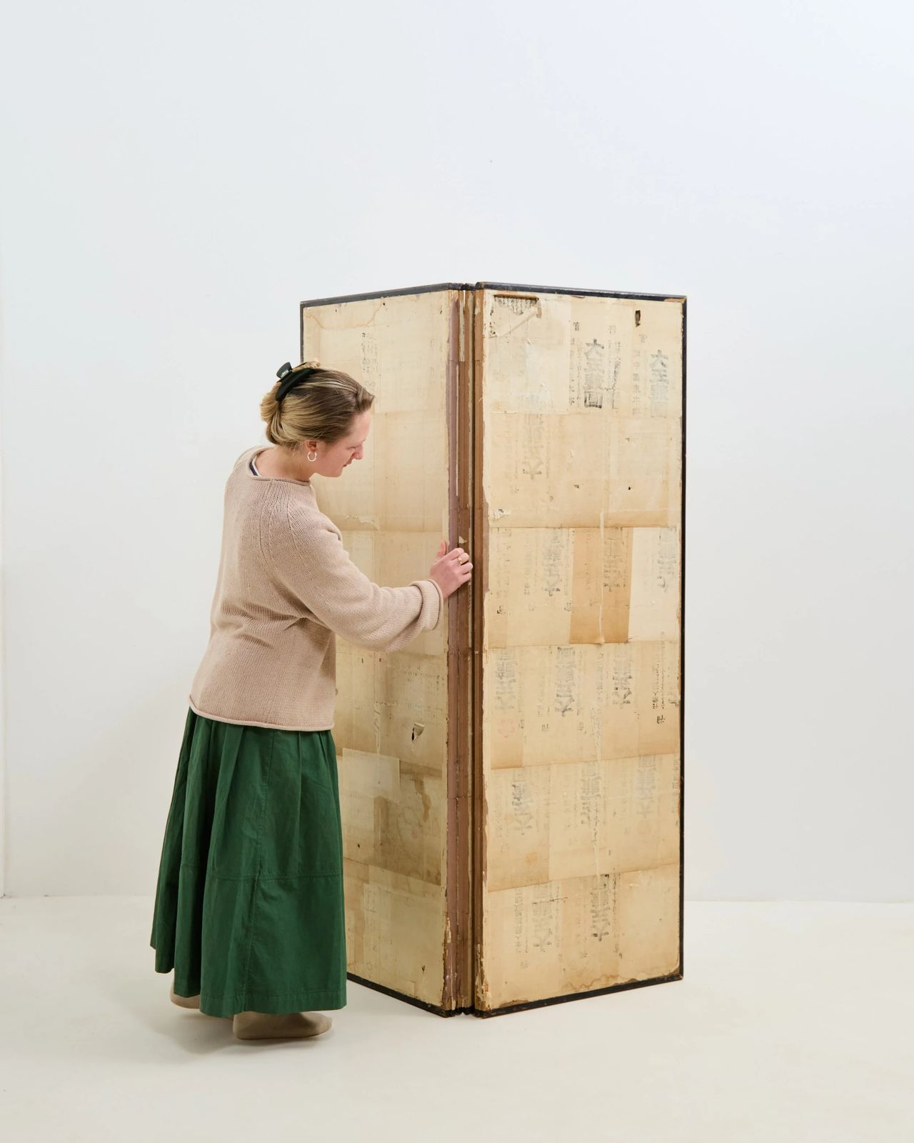 Japanese Folding Screen, 1920s photo Home Decor