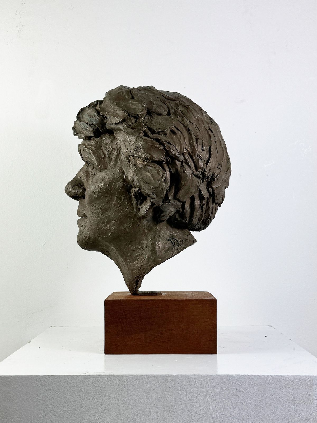 Mid Century Cold Cast Bronze Bust “Irene” – Signed Dowie, London Studio Sculpture photo Art