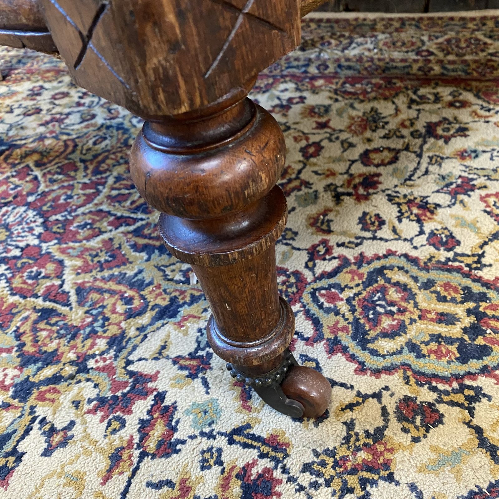 Antique Victorian Faux Leather Horseshair Fireside Reading C & C Castors Chair photo buy