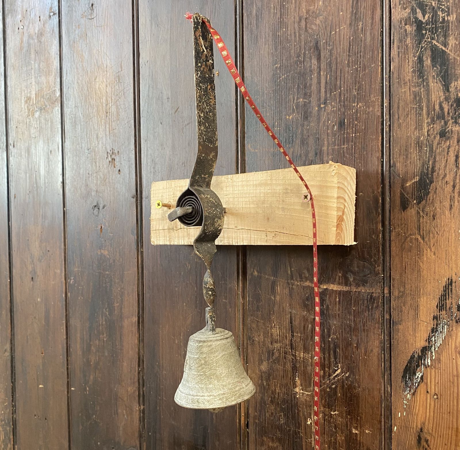 Antique Victorian Butlers Servants Call Shop Front Door Hand Pulled Bell photo vinterior
