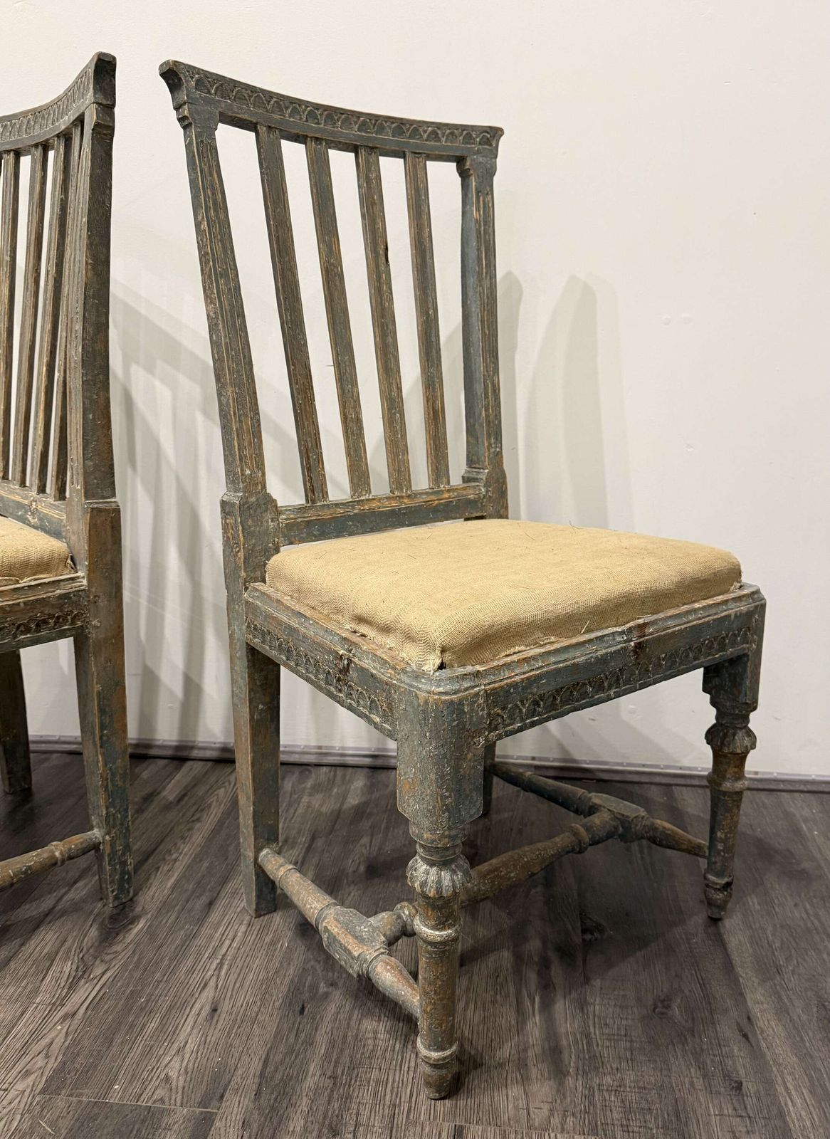 photo for sale Set Of 19th Century Swedish Gustavian Dinning Chairs