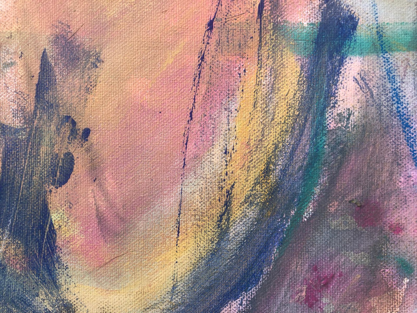 Nerea Caos Abstract Expressionist Emotional Composition Spanish Contemporary Oil Painting 2023 photo Art