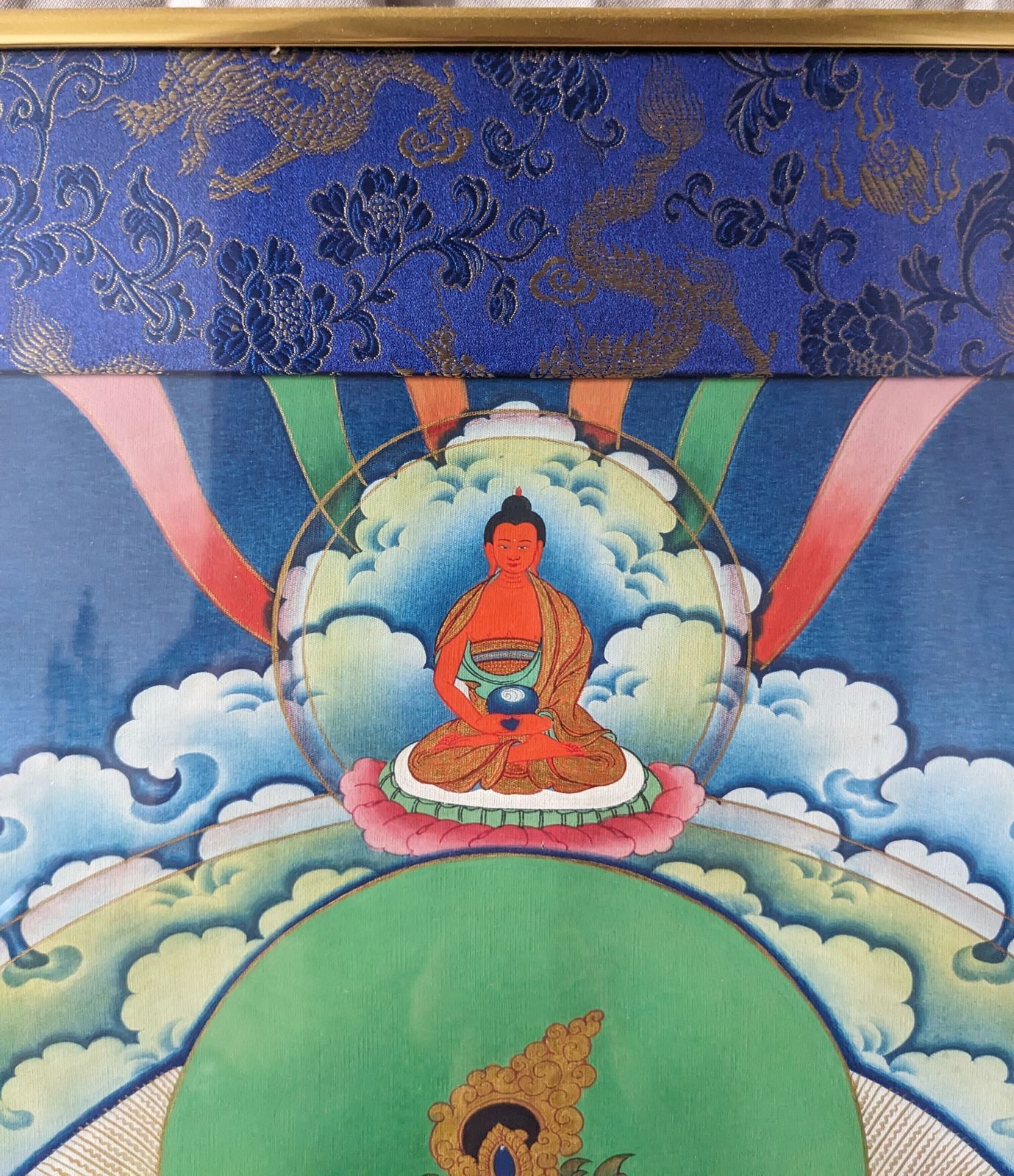White Tara Tibetan Thangka Painting Original Art photo vinterior