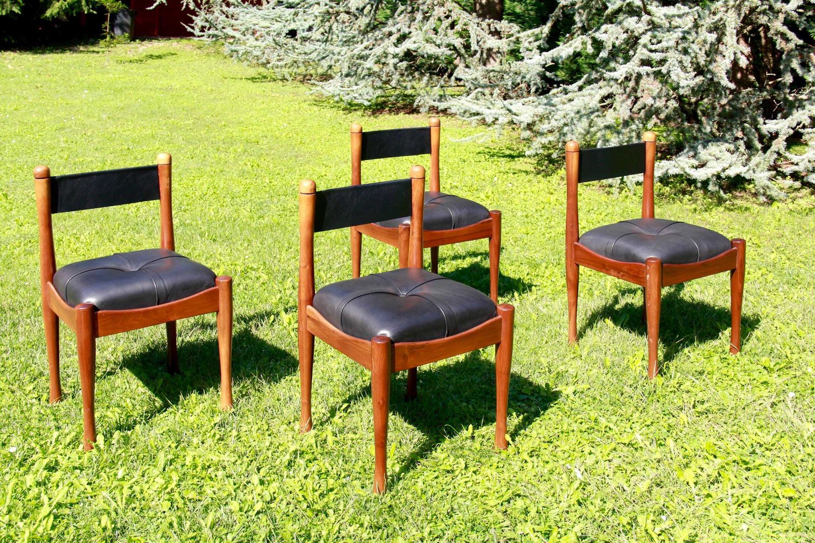 620 Model Dining Chairs By Silvio Coppola For Bernini, Set Of 4, Italy, 1976 photo furniture