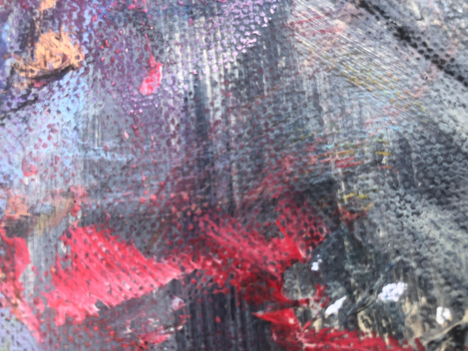 Nerea Caos Abstract Expressionist Self Portrait Oil Painting Contemporary Figurative Art 2023 photo vinterior
